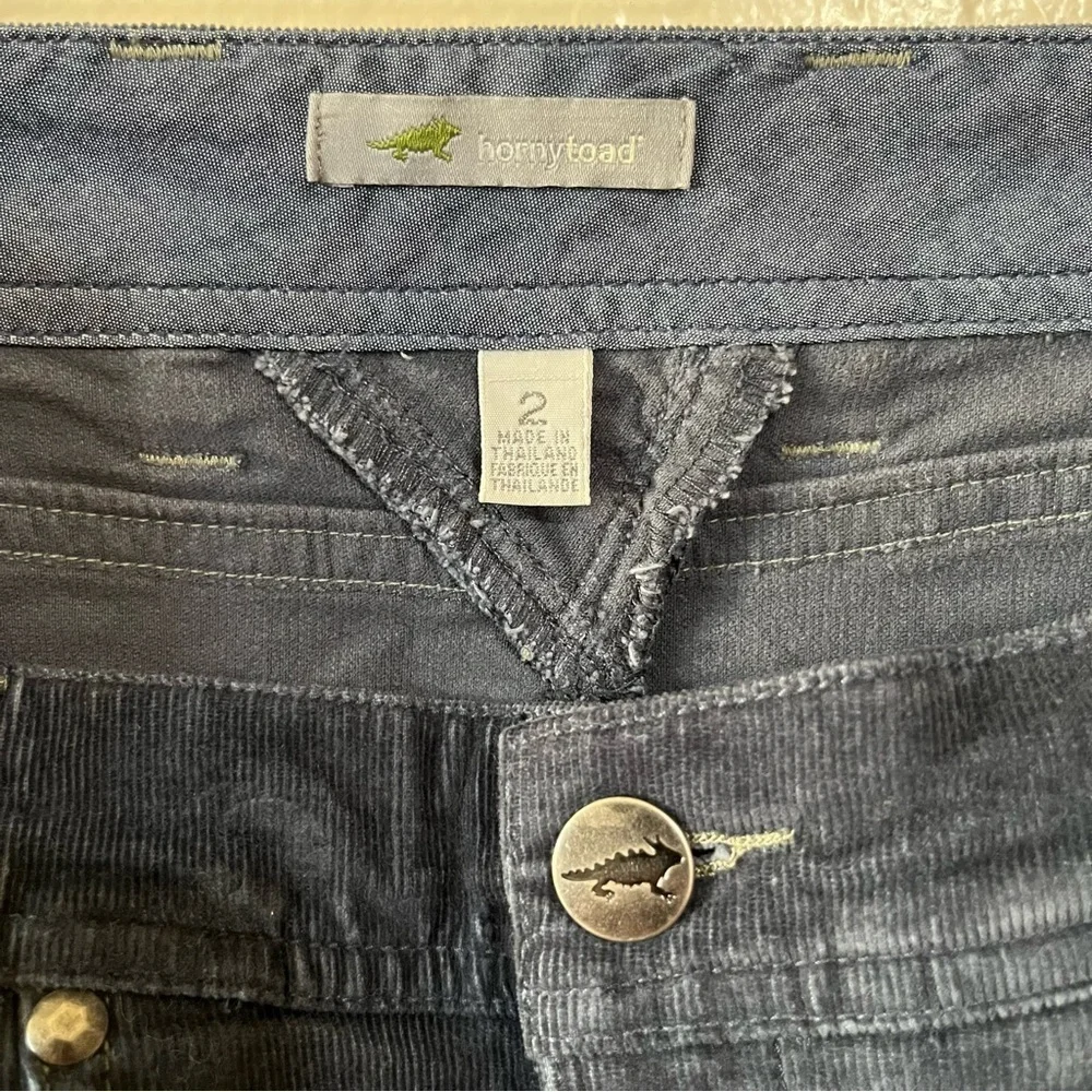 Y2K Horny Toad Navy Corduroy Mini Skirt Size 2